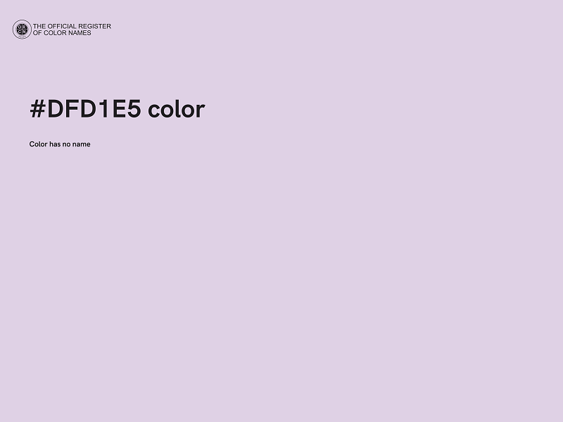 #DFD1E5 color image