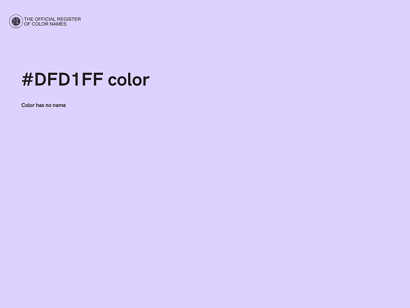 #DFD1FF color image