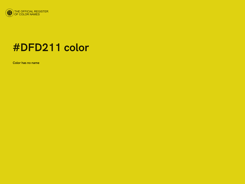 #DFD211 color image