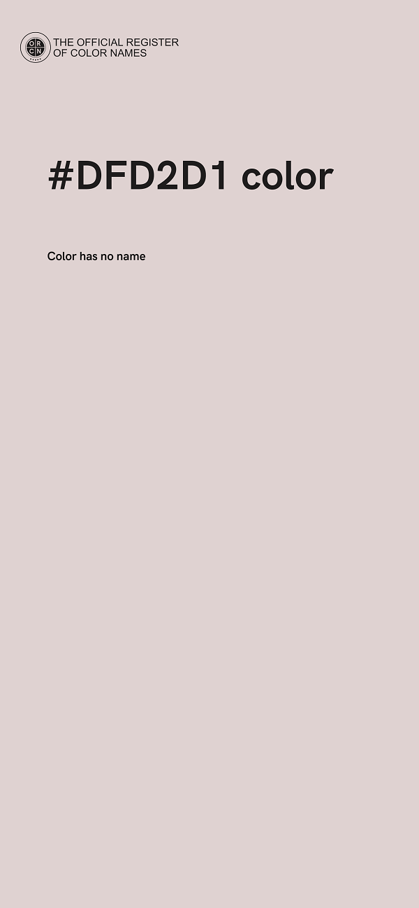 #DFD2D1 color image