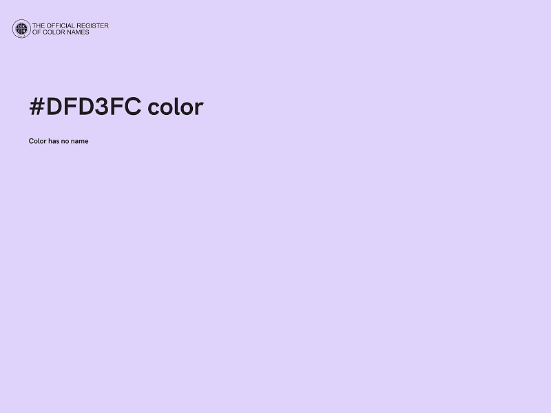 #DFD3FC color image