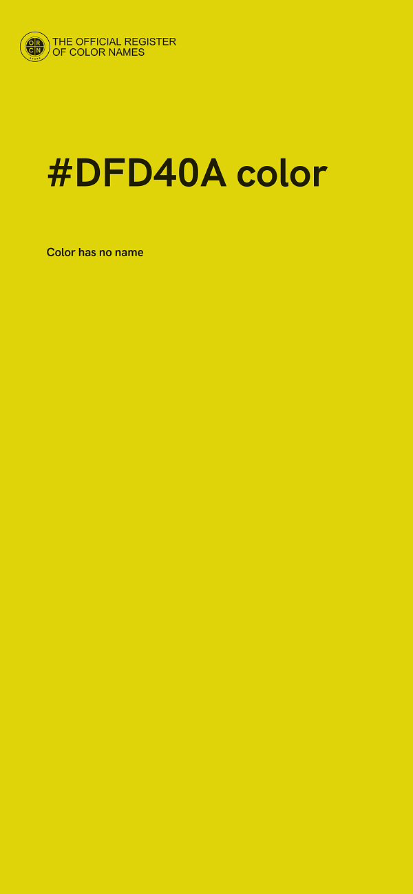 #DFD40A color image
