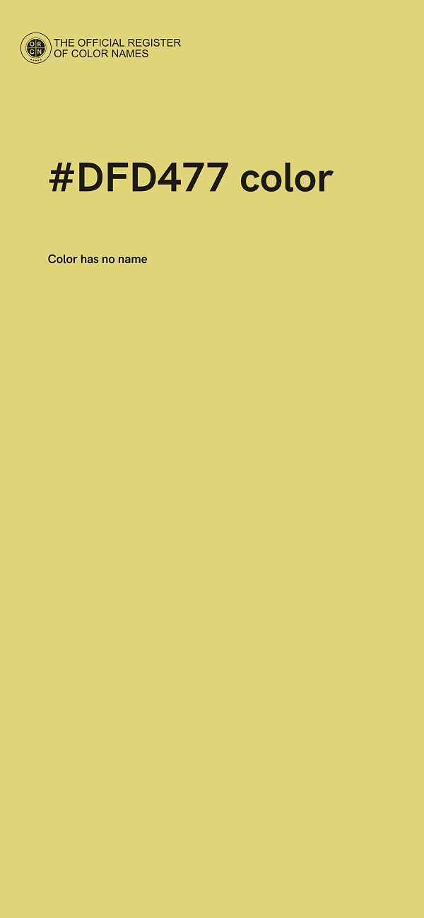 #DFD477 color image