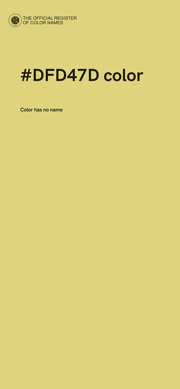 #DFD47D color image
