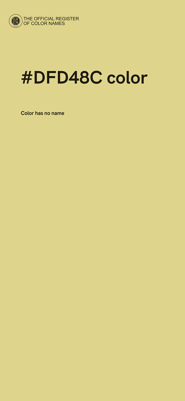 #DFD48C color image