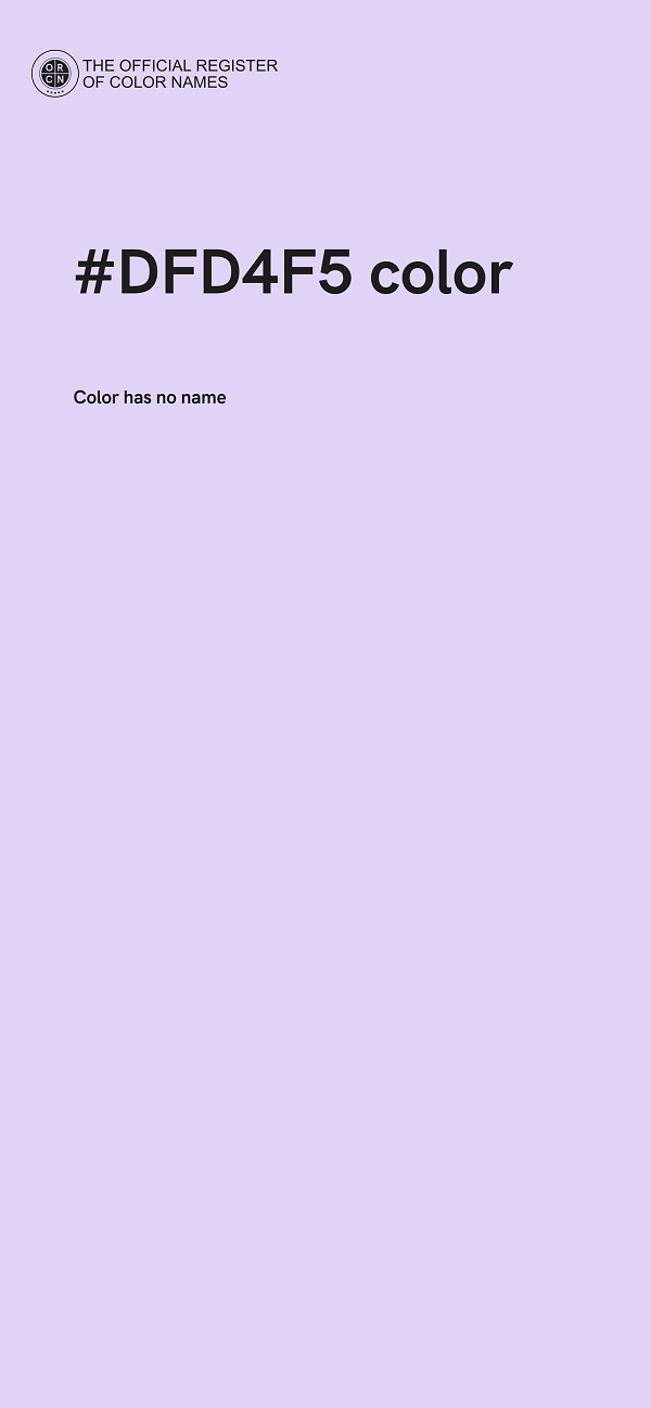 #DFD4F5 color image