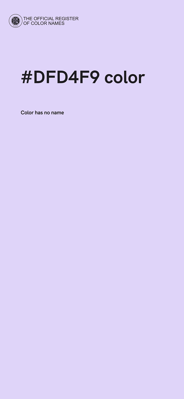 #DFD4F9 color image