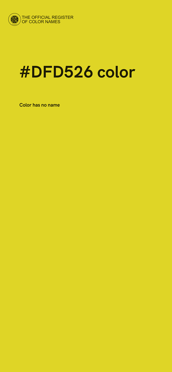 #DFD526 color image