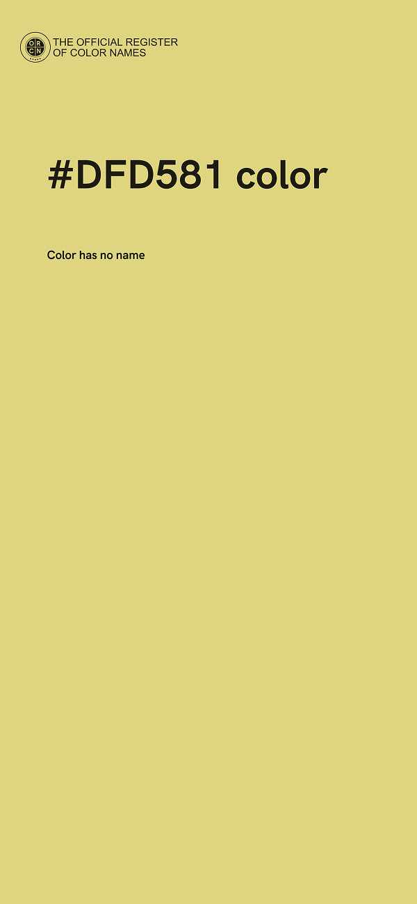 #DFD581 color image