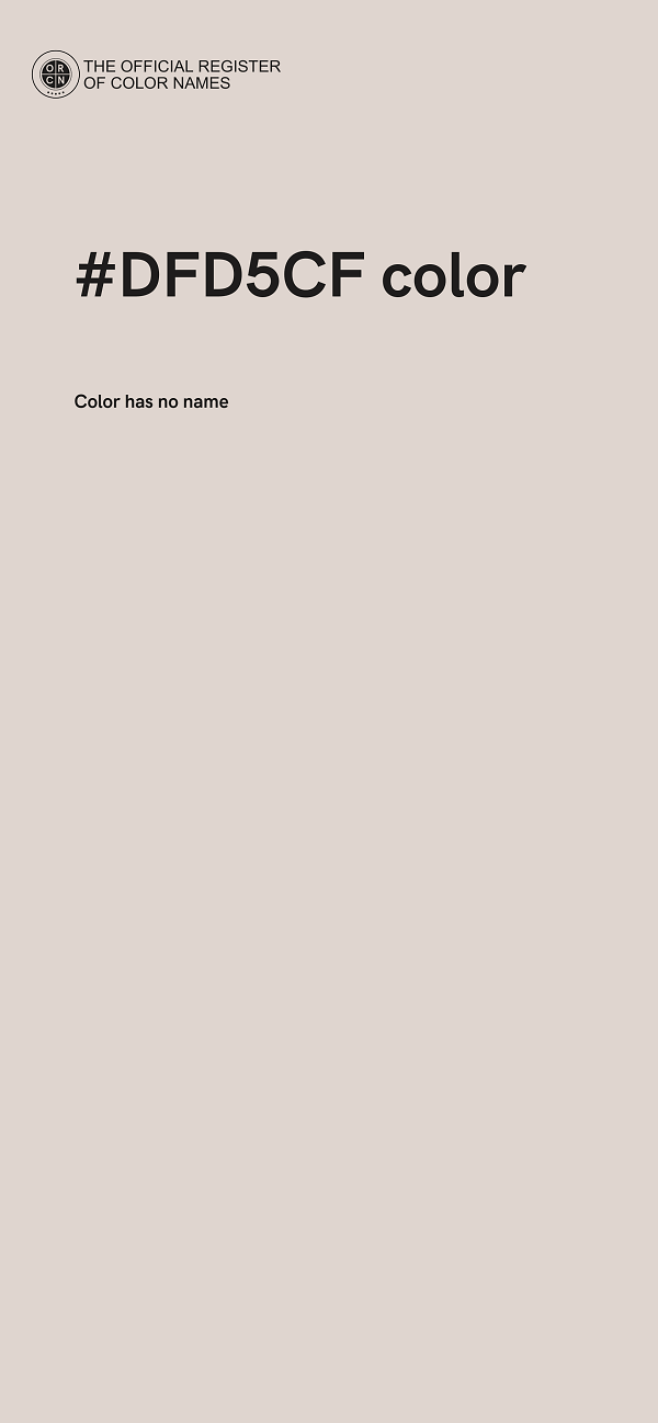 #DFD5CF color image