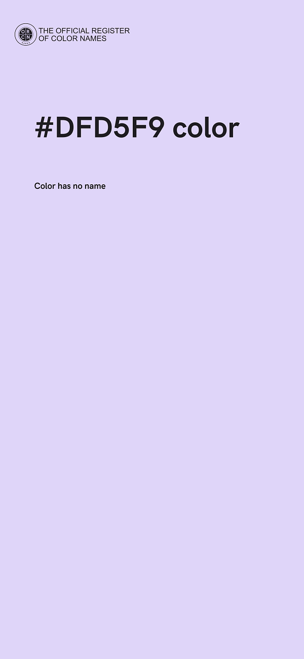 #DFD5F9 color image
