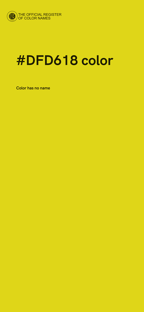 #DFD618 color image