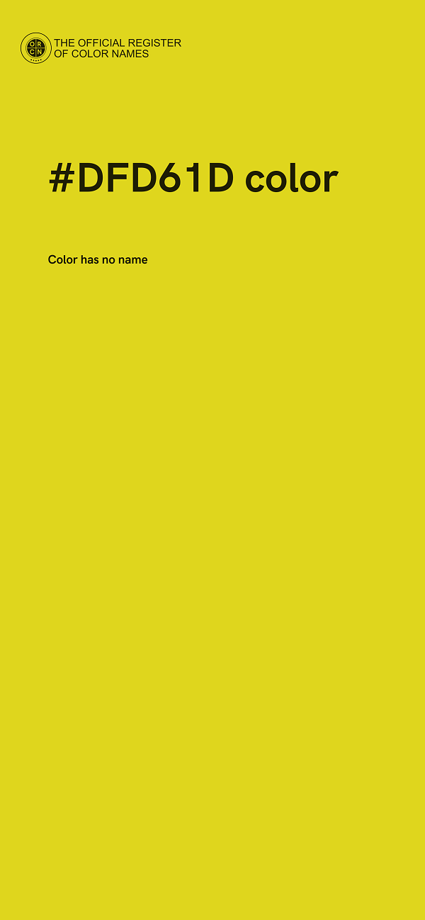 #DFD61D color image