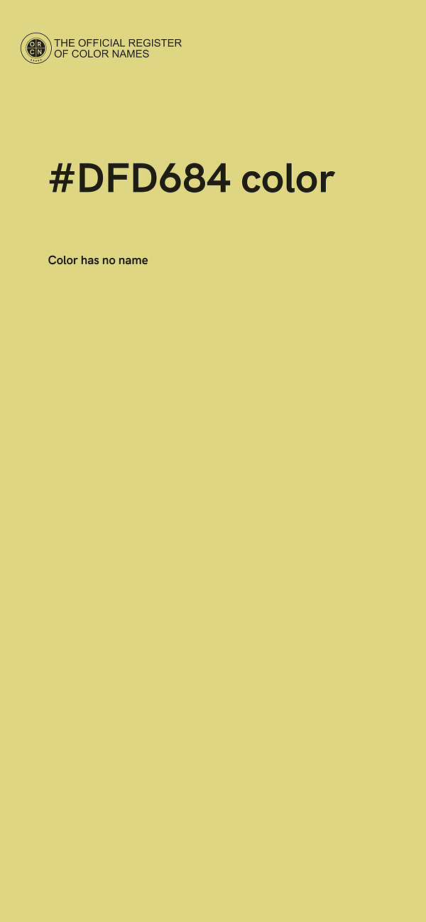 #DFD684 color image