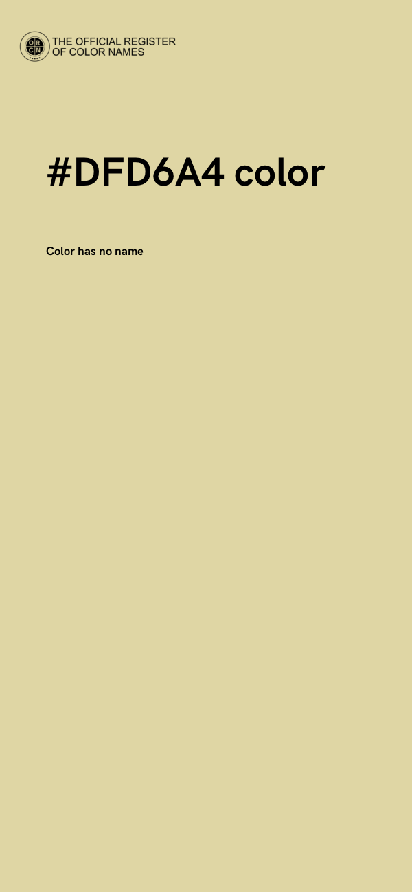 #DFD6A4 color image