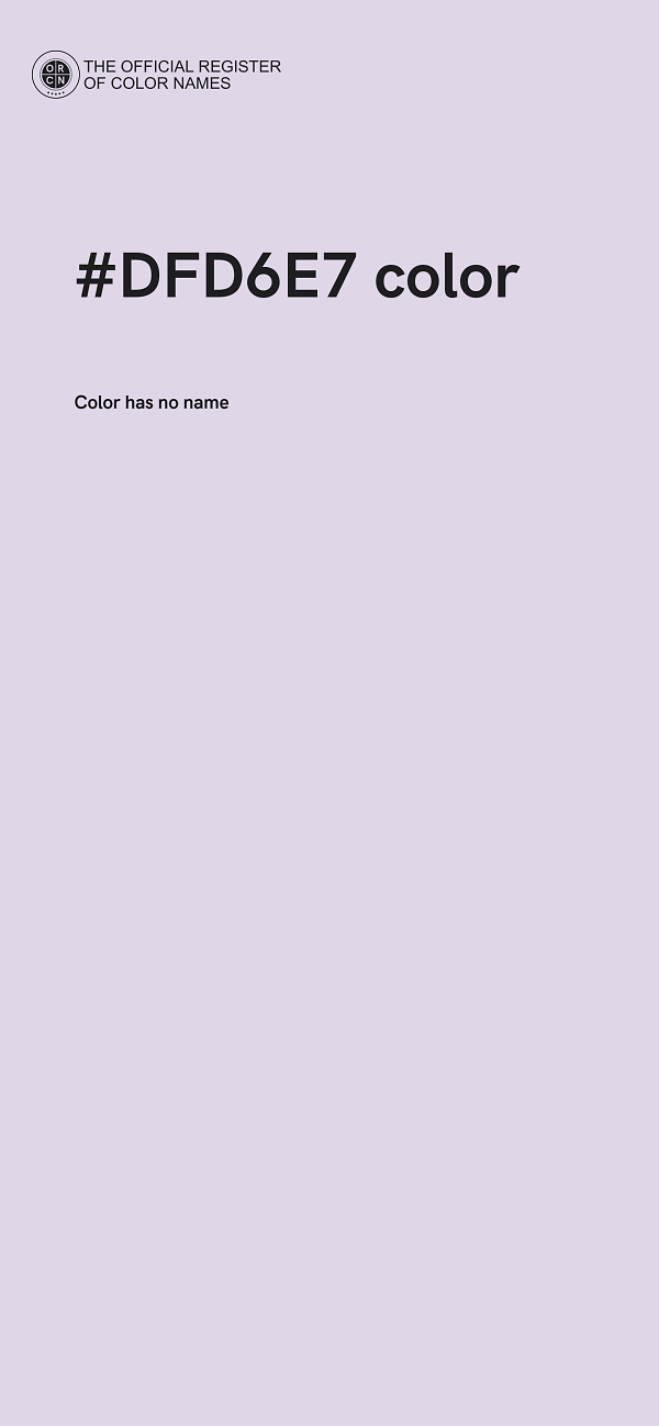 #DFD6E7 color image