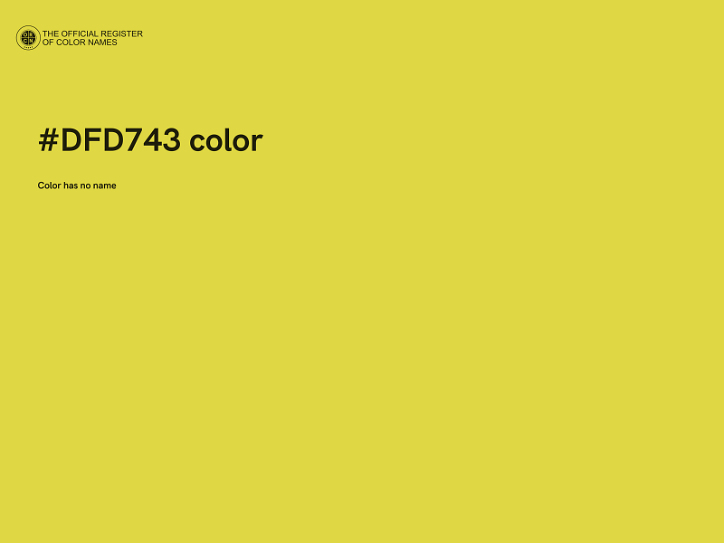 #DFD743 color image