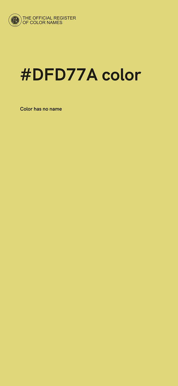 #DFD77A color image