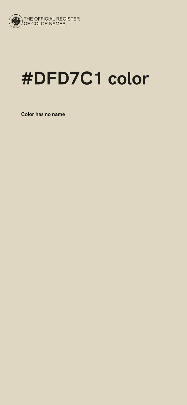 #DFD7C1 color image