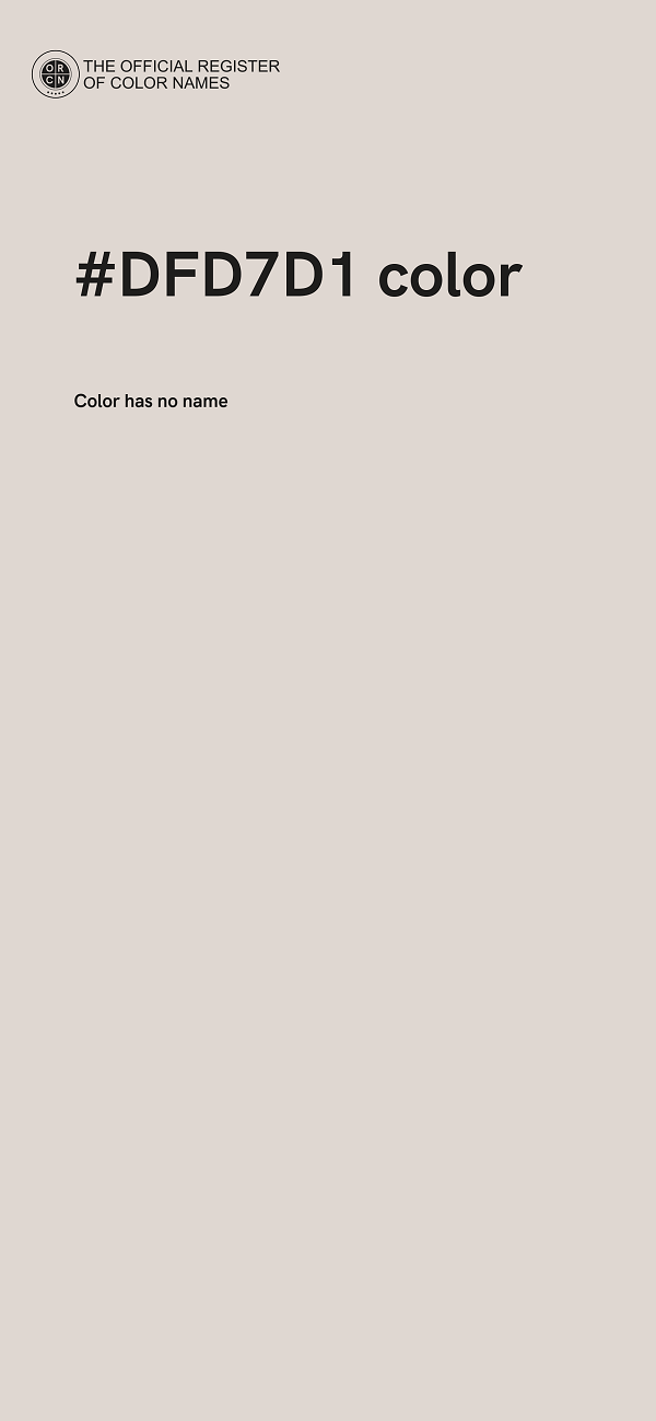 #DFD7D1 color image