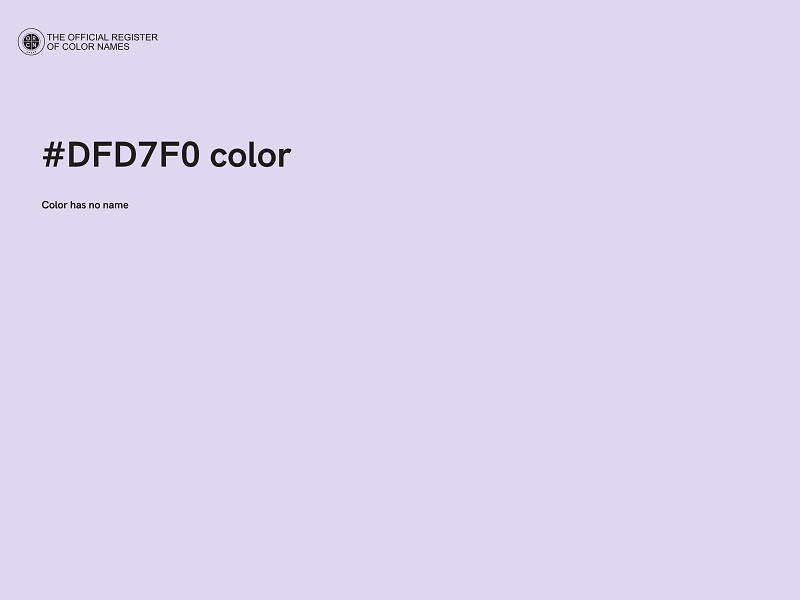 #DFD7F0 color image