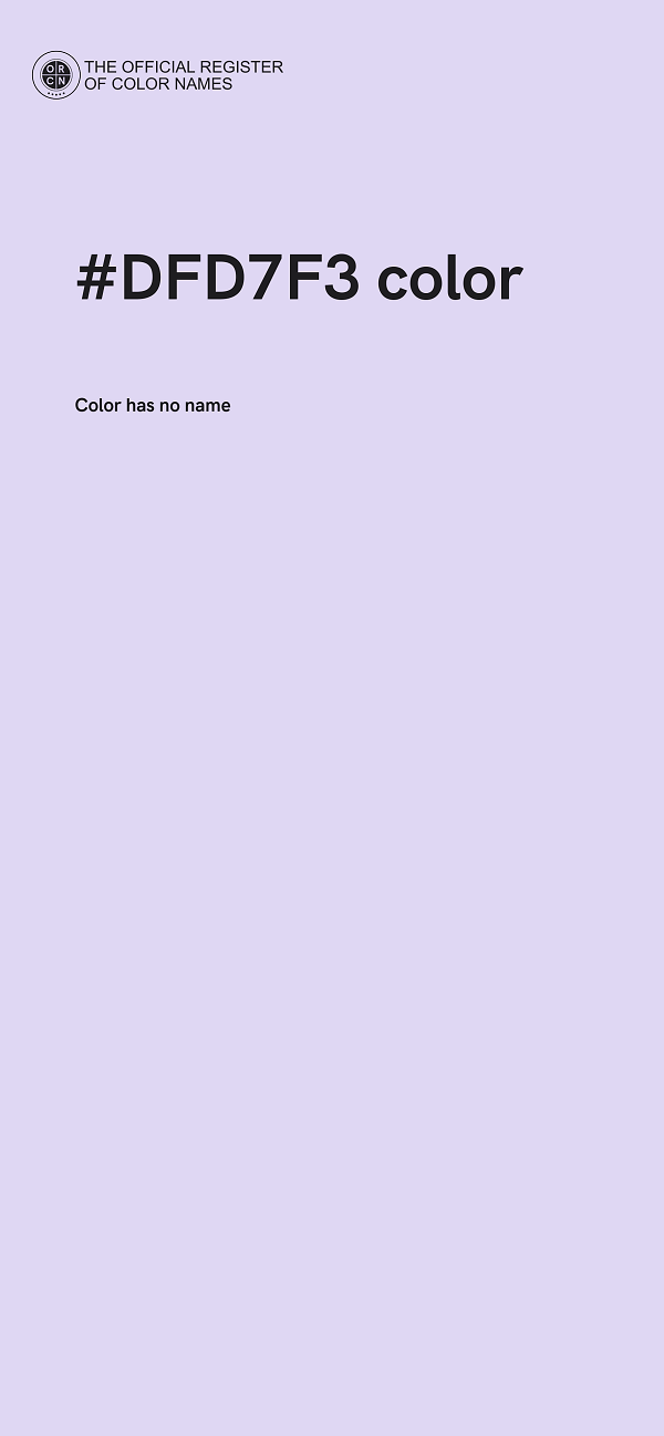 #DFD7F3 color image