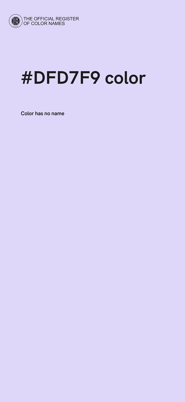 #DFD7F9 color image