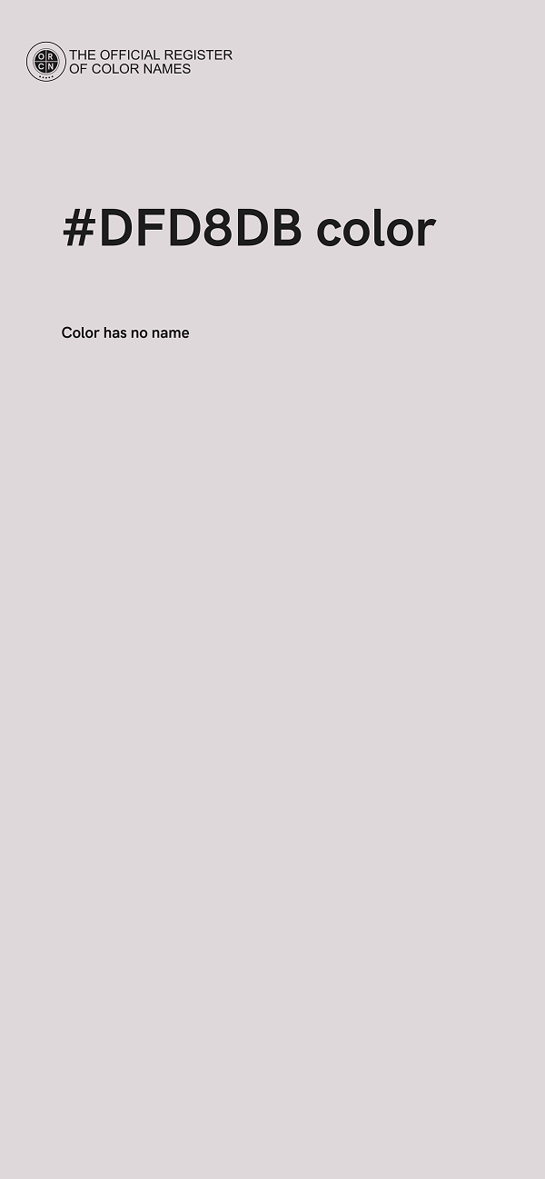 #DFD8DB color image