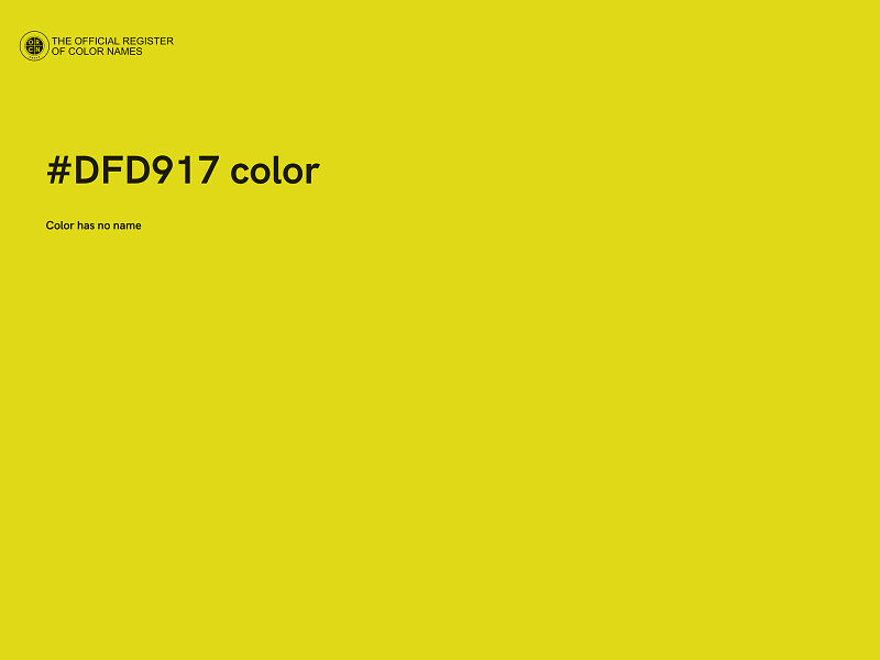 #DFD917 color image