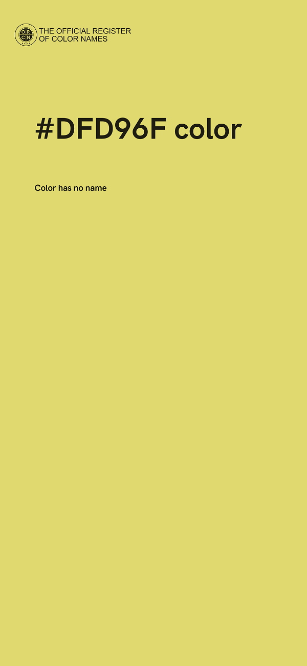 #DFD96F color image