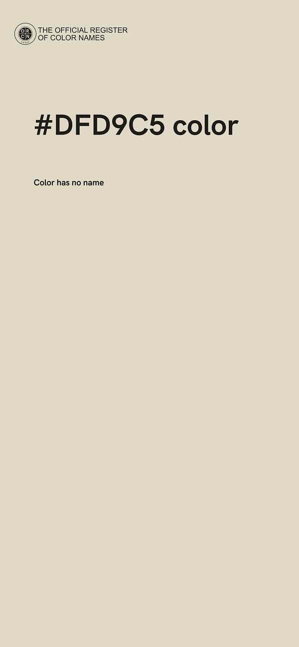 #DFD9C5 color image