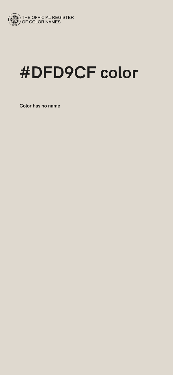 #DFD9CF color image