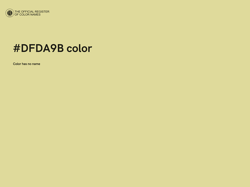 #DFDA9B color image