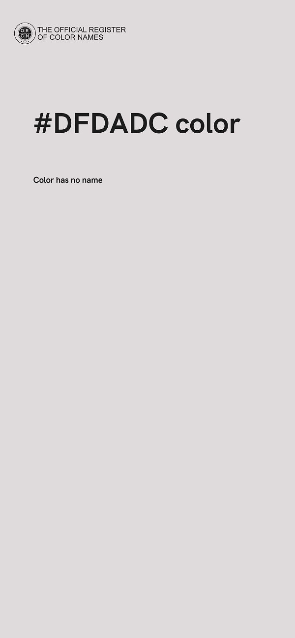 #DFDADC color image