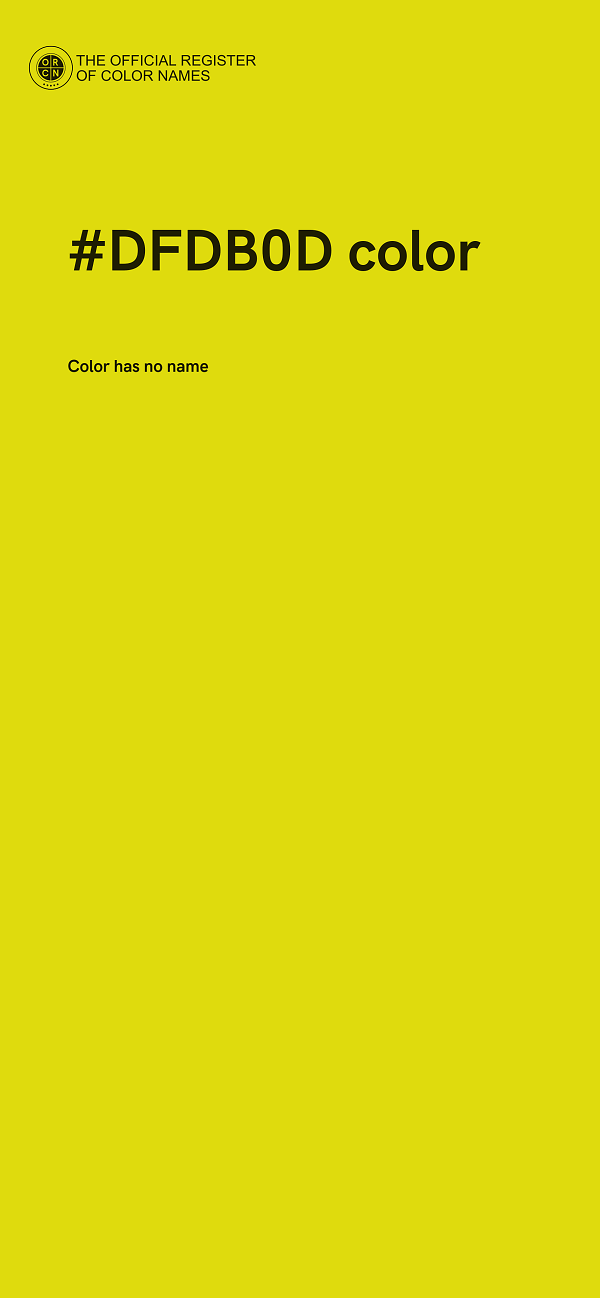 #DFDB0D color image