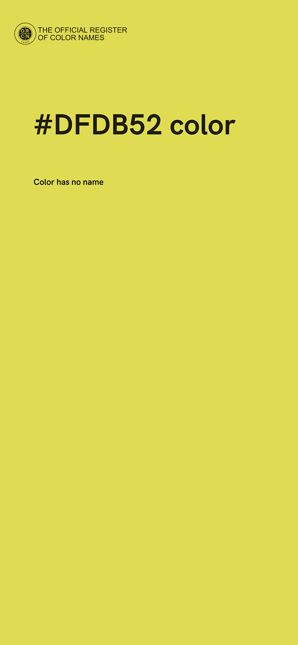 #DFDB52 color image
