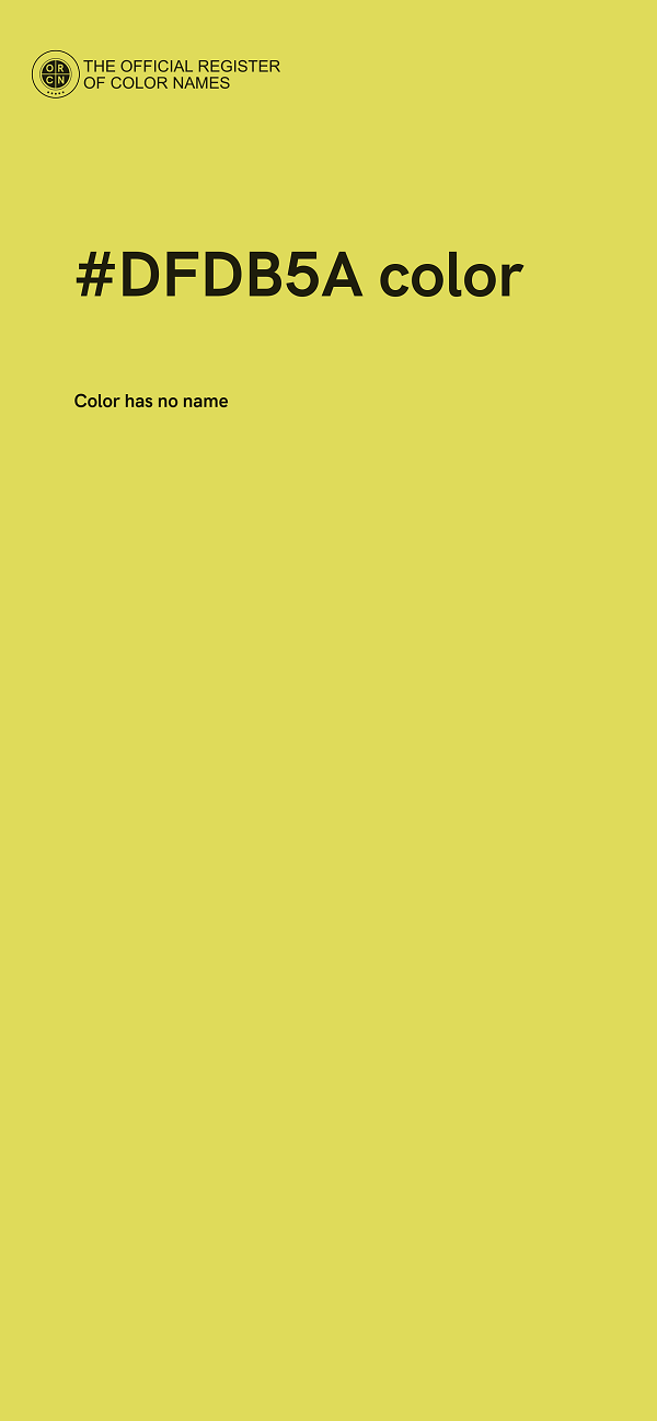 #DFDB5A color image