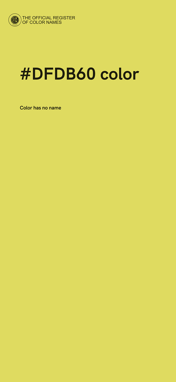 #DFDB60 color image