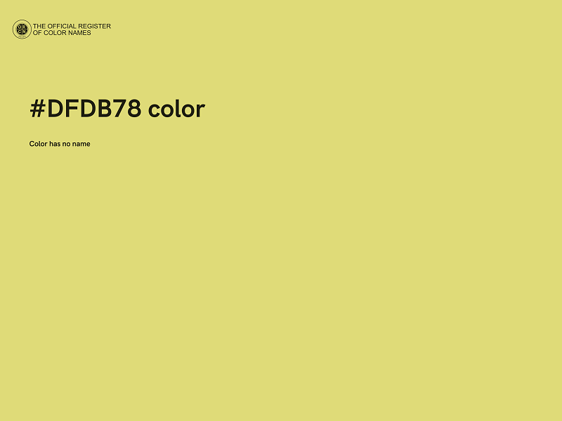 #DFDB78 color image