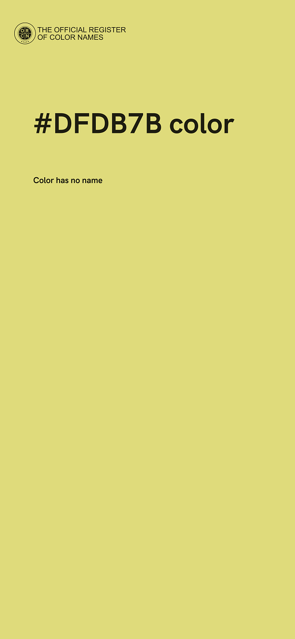 #DFDB7B color image