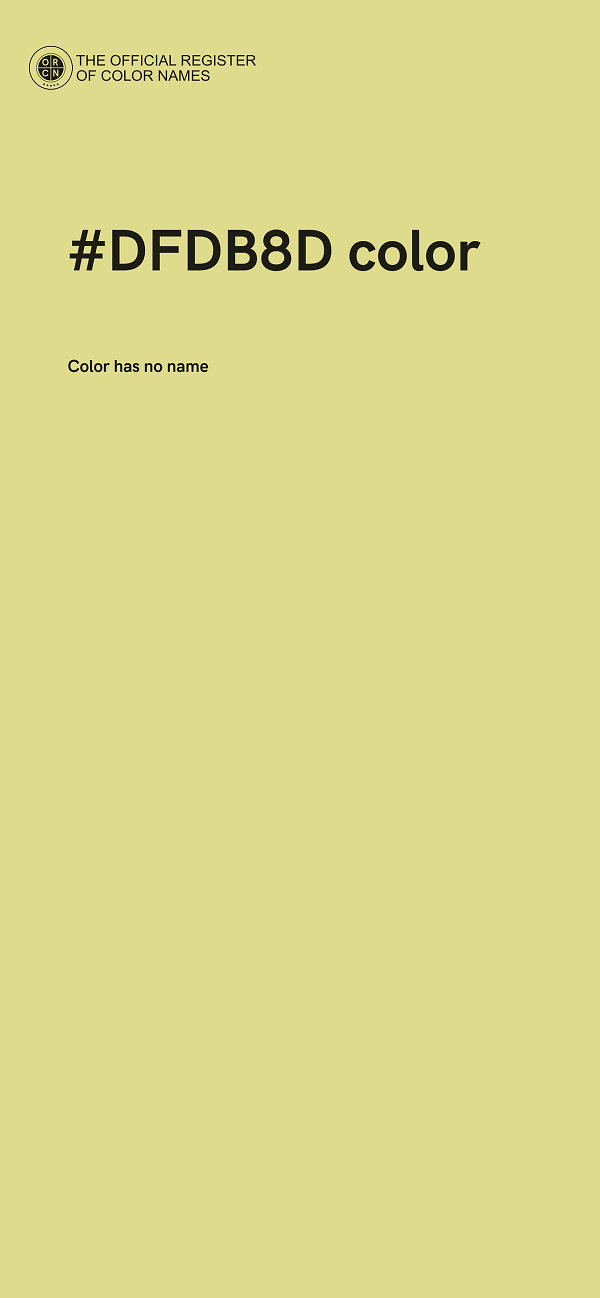 #DFDB8D color image