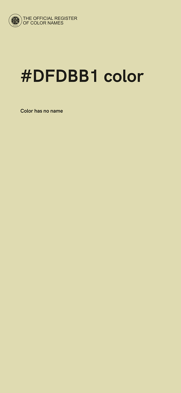 #DFDBB1 color image