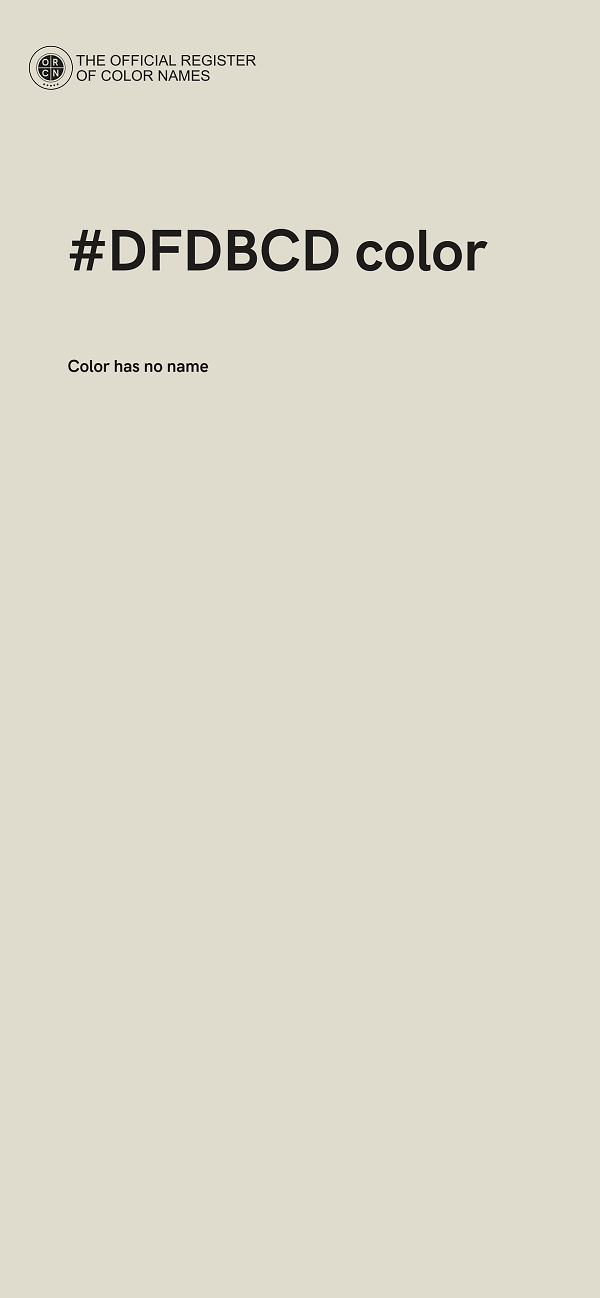 #DFDBCD color image