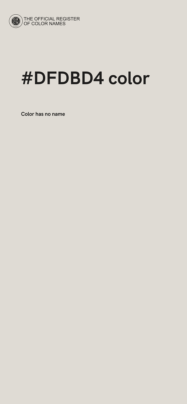 #DFDBD4 color image