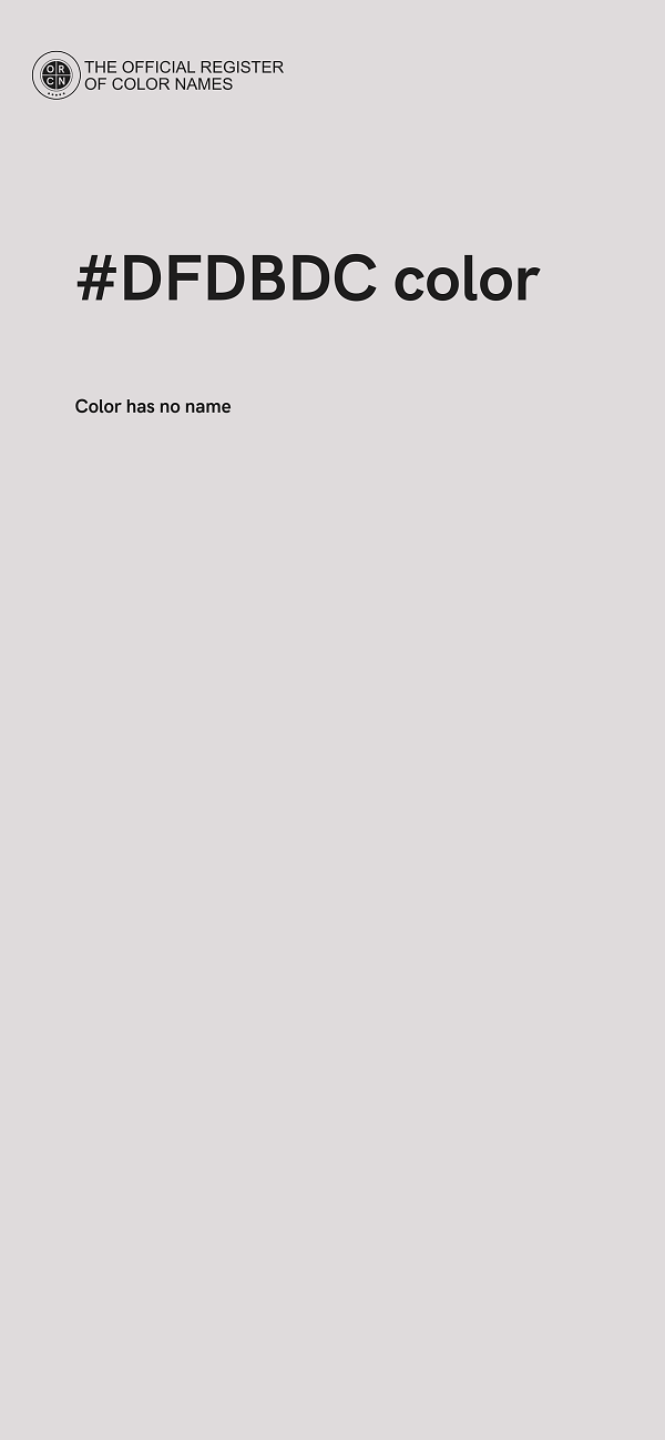 #DFDBDC color image