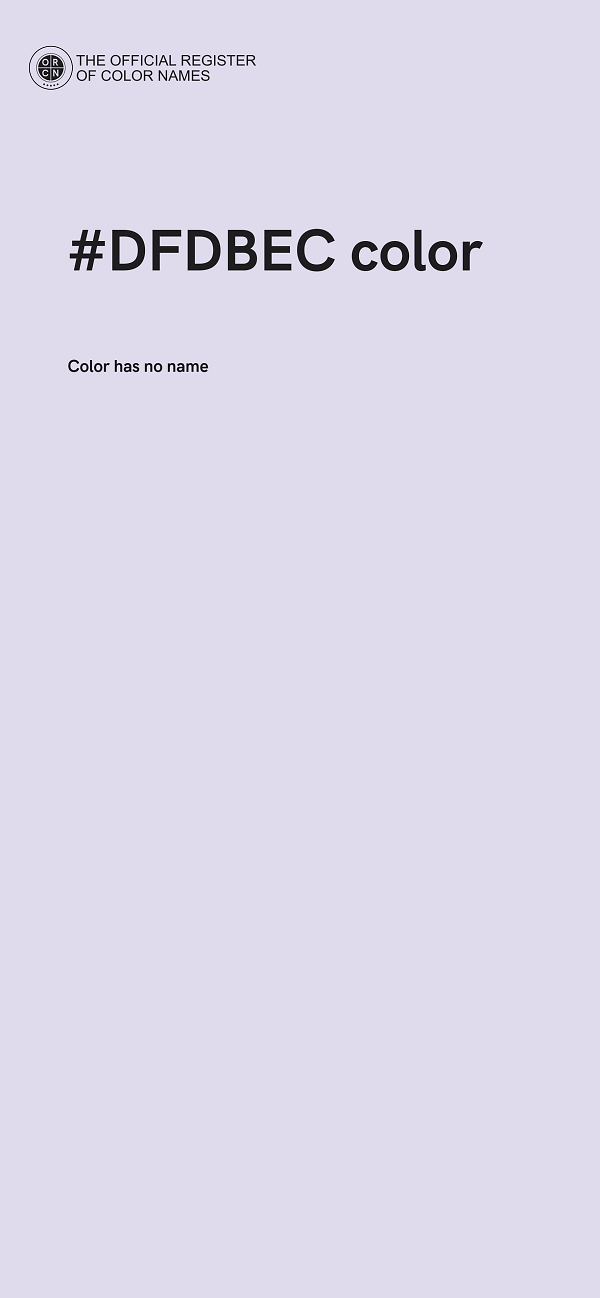 #DFDBEC color image
