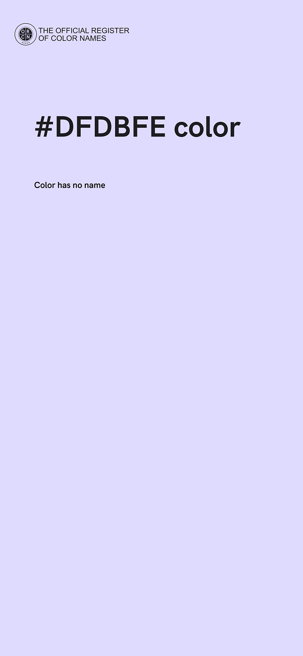 #DFDBFE color image