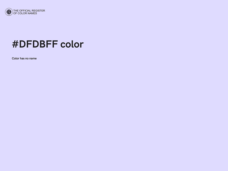 #DFDBFF color image