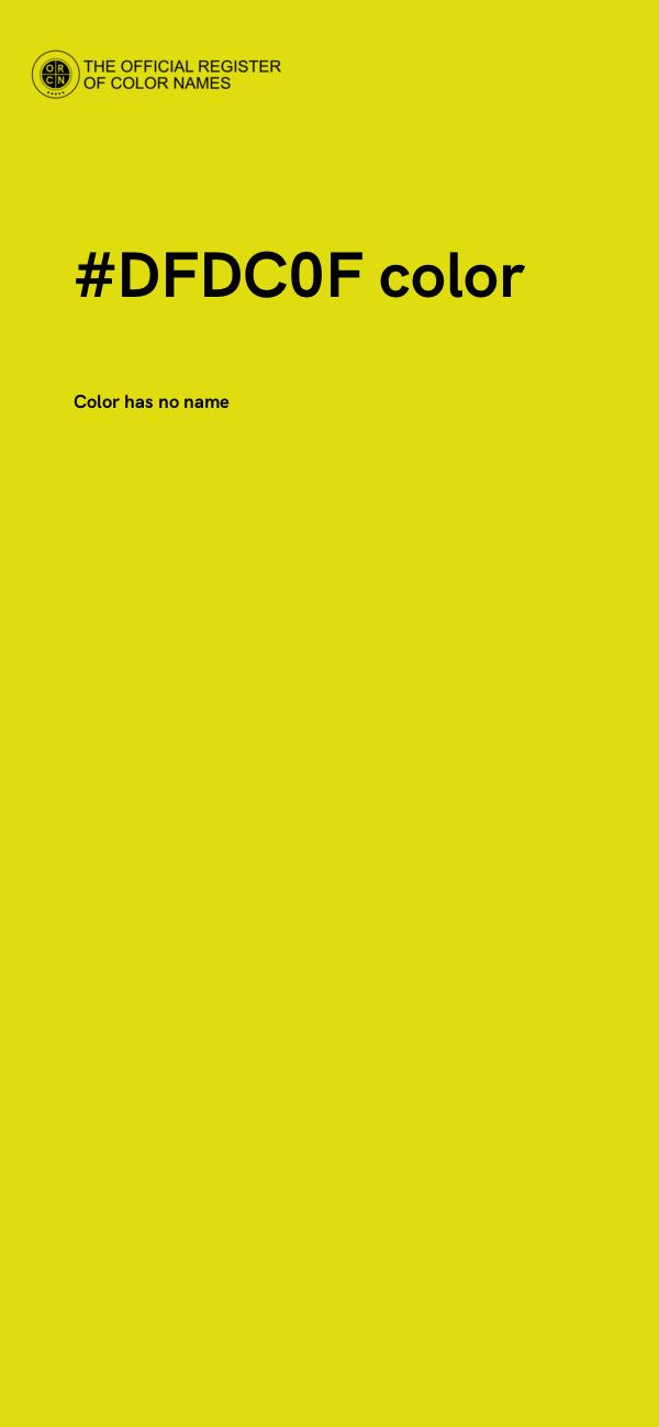 #DFDC0F color image