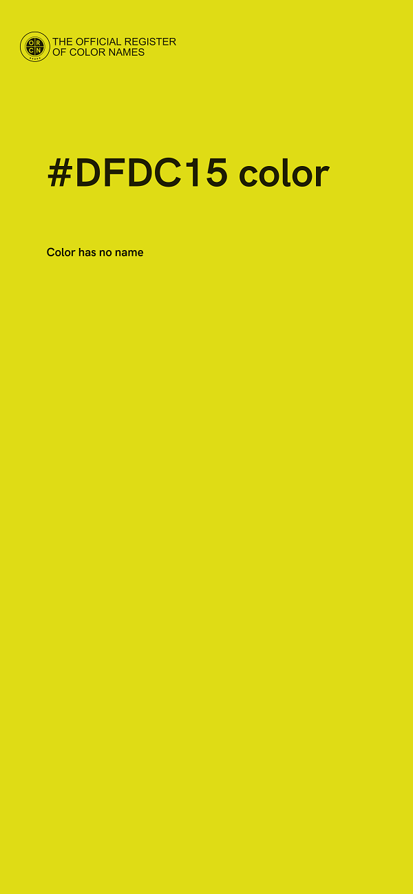 #DFDC15 color image